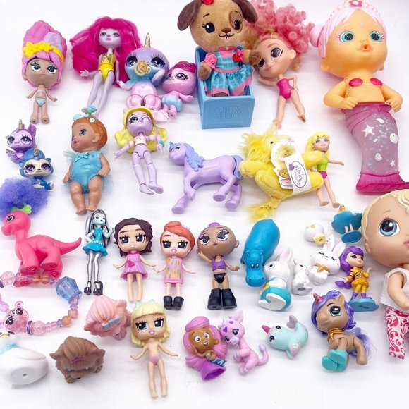 Doll Mini Figures Girls Toy Box Lot 30+ pieces Tiny Tukkins Baby Alive Unicorn - Picture 9 of 15